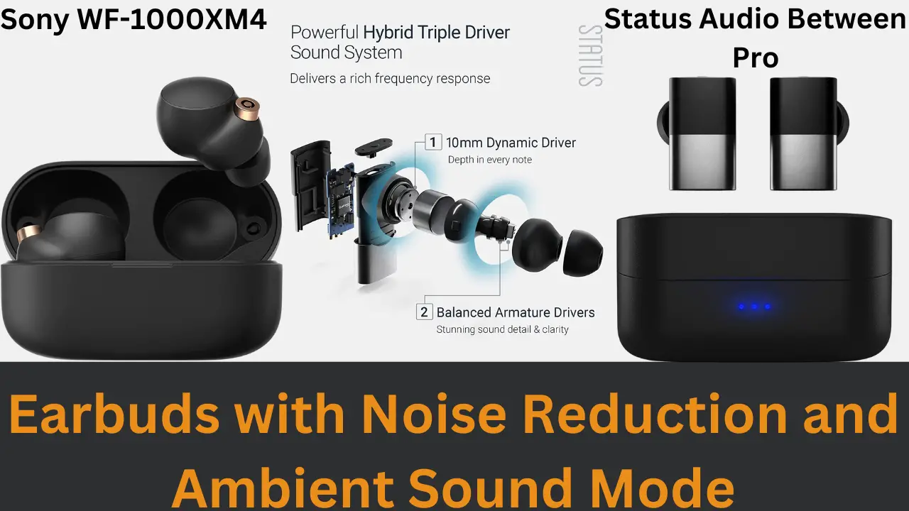 Earbuds with Noise Reduction and Ambient Sound Mode