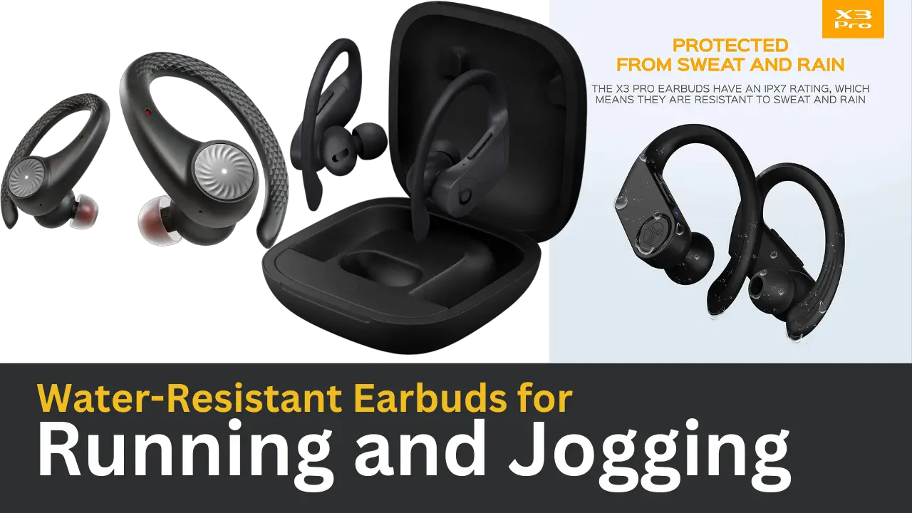 Water-Resistant Earbuds for Running and Jogging