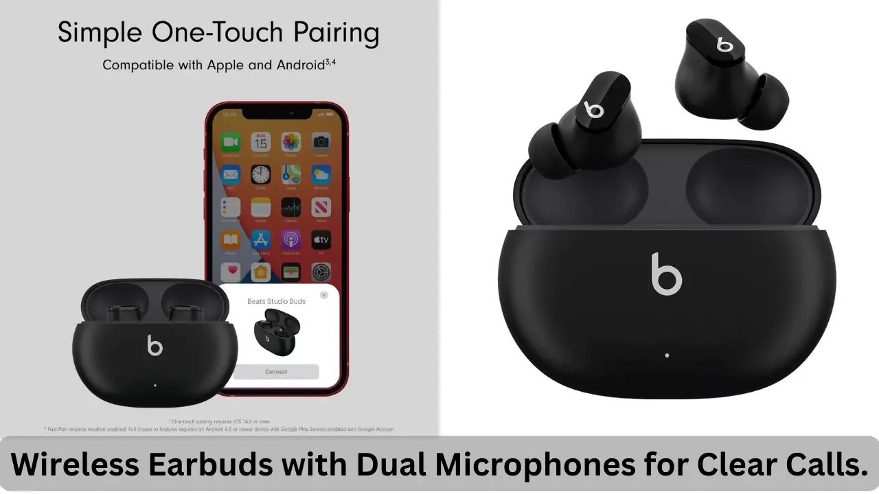 Wireless Earbuds with Dual Microphones for Clear Calls.