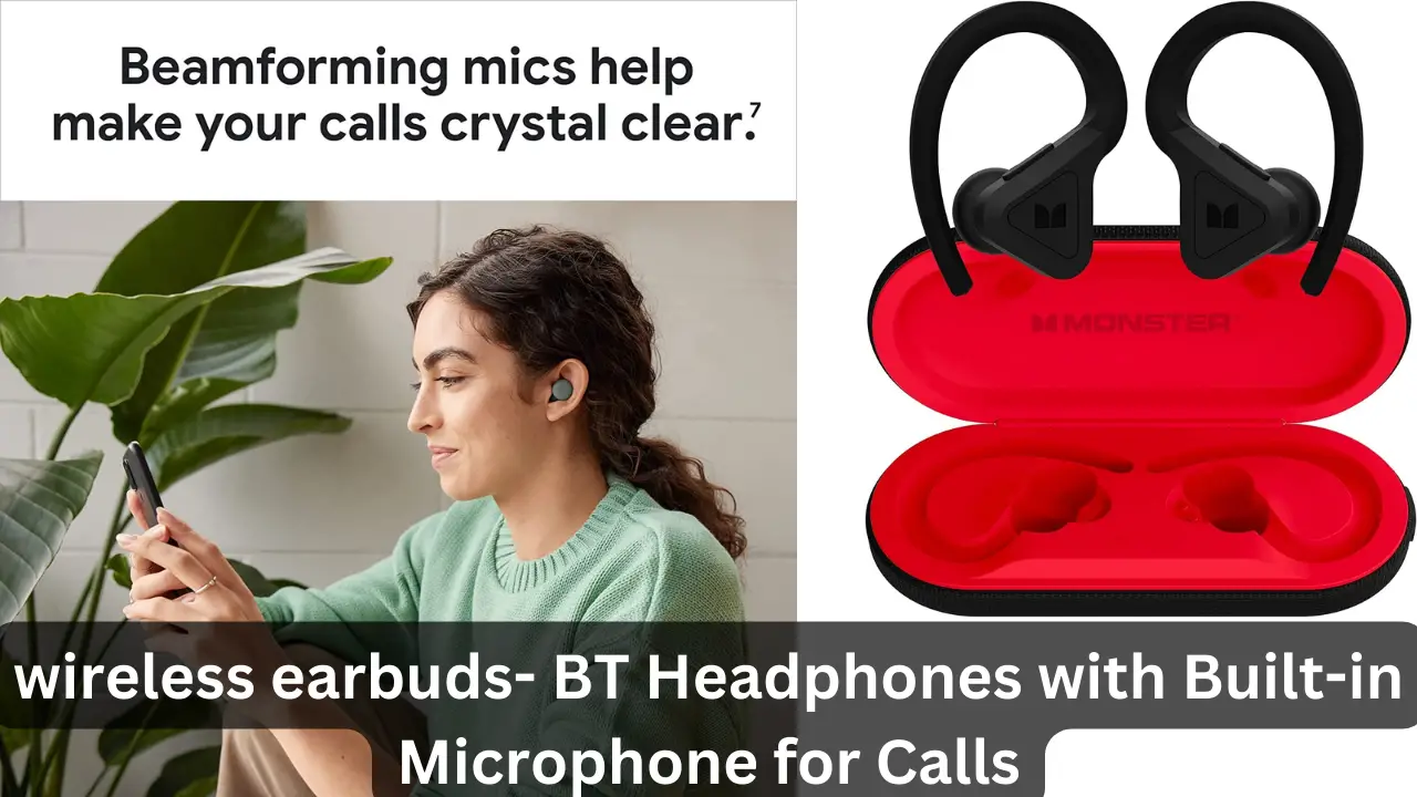 wireless earbuds- BT Headphones with Built-in Microphone for Calls